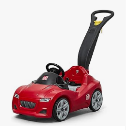 Best Wagons for Kids - Step2 Whisper Ride Cruiser Kids Push Car, Ride On Toy, Stroller Substitute, Includes Seat Belt & Horn, Made of Durable Plastic