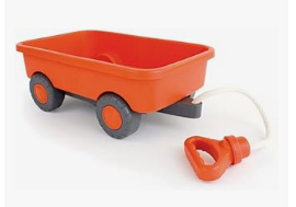 Best Wagons for Kids - Green Toys Wagon, Orange - Pretend Play, Motor Skills, Kids Outdoor Toy Vehicle. No BPA, phthalates, PVC. Dishwasher Safe