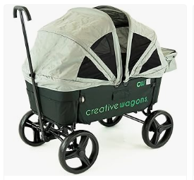 Best Wagons for Kids - Creative Outdoor Wagon for Kids Push Pull Collapsible Stroller Wagon Buggy Transformable Bench Cart for Kids Cargo All terrain