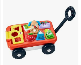 Best Wagons for Kids - Fisher-Price Baby & Toddler Toy Laugh & Learn Pull & Play Learning Wagon Musical Pull-Along with Activities for Infants