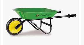 Best Wagons for Kids - John Deere Kids Wheelbarrow - 34 Inch - Kids Gardening Tools - John Deere Toys - Ages 2 Years and Up