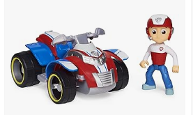 Paw Patrol Toys - Paw Patrol Ryder’s Rescue ATV Vehicle with Collectible Figure, for Kids Aged 3 and up
