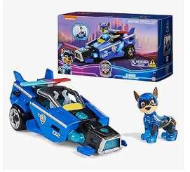 Paw Patrol Toys - Paw Patrol The Mighty Movie, Toy Car with Chase Mighty Pups Action Figure, Lights and Sounds, Kids Toys for Boys & Girls 3+