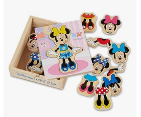 Disney Minnie Mouse - Melissa & DougDisney Minnie Mouse Mix and Match Dress-Up Wooden Play Set (18 pcs)