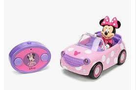 Disney Minnie Mouse - Disney Junior Minnie Mouse Roadster RC Car with Polka Dots, 27 MHz, Pink with White Polka Dots, Standard (97161)