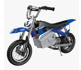 Razor Bike - RazorMX350 Dirt Rocket Electric Motocross Bike, Blue, 10-12 inches