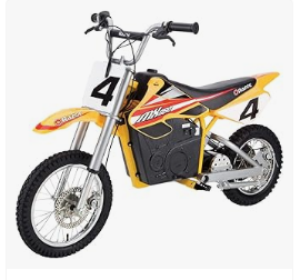 Razor Bike - RazorMX650 Dirt Rocket Electric Motocross Off-road Bike - Yellow