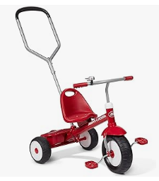Radio Flyer- Deluxe Steer & Stroll Kids Tricycles