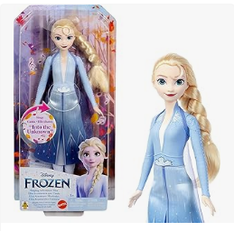 Mettel Disney Frozen Toys, Elsa Singing Adventure Fashion Doll 