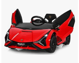 INFANS 12V Licensed Lamborghini Kids Ride on Car with Parent Remote Control