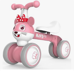 YGJT Baby Balance Bike for 1 + Year Old Boy and Girl, Indoor Outdoor Non-Pedal Baby Walker Toys
