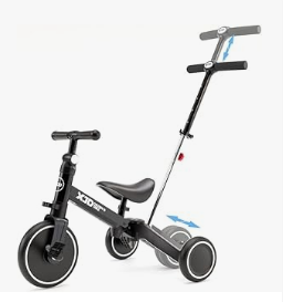 Toddler Bike, 7 in 1 Tricycle with Push Handle, Balance Bike for 1-3 Years Old, Adjustable Seat Height & Removable Pedal