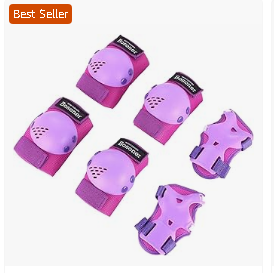BOSONER Kids/Youth Knee Pads Elbow Pads Wrist Guards Set for 3-15 Years