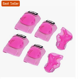 Youth/Kids Knee Pads Elbow Pads Wrist Guards Protective Gear Set for 3-15 Years Child