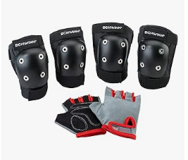 Schwinn Kids Bike Gloves Set, Knee and Elbow Pads, Protective Gear, Girls and Boys Bike Accessories
