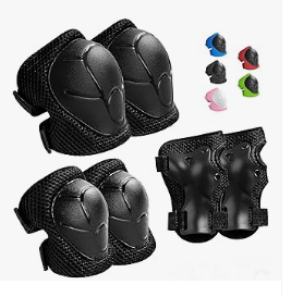 Kids Protective Gear Set Knee Pads for Kids 3-14 Years Toddler Knee and Elbow Pads with Wrist Guards 3 in 1 for Skating Cyclin...
