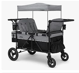 Jeep Wrangler Deluxe 4 Seater Stroller Wagon for Kids